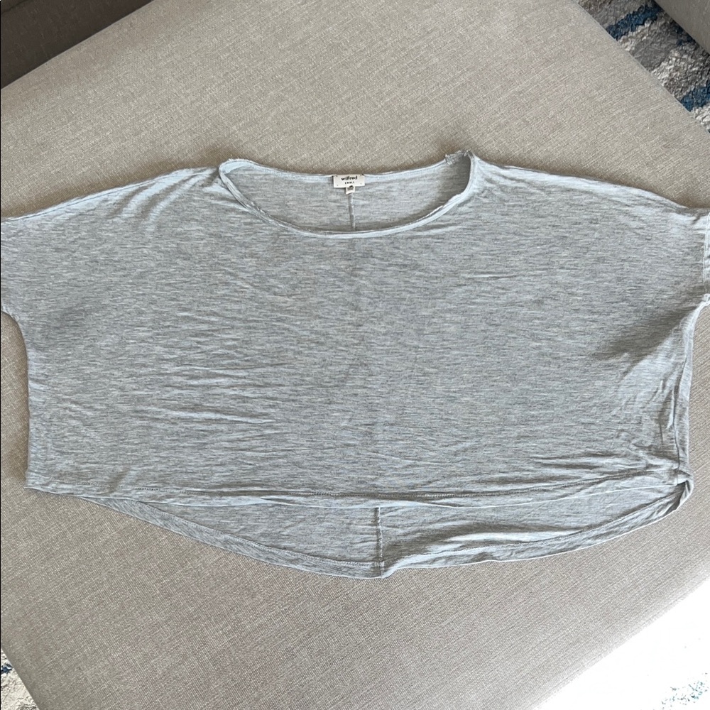 Wilfred Light Gray Dolman Short Sleeve Tee